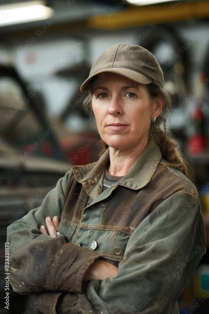 Fototapeta premium female mechanic