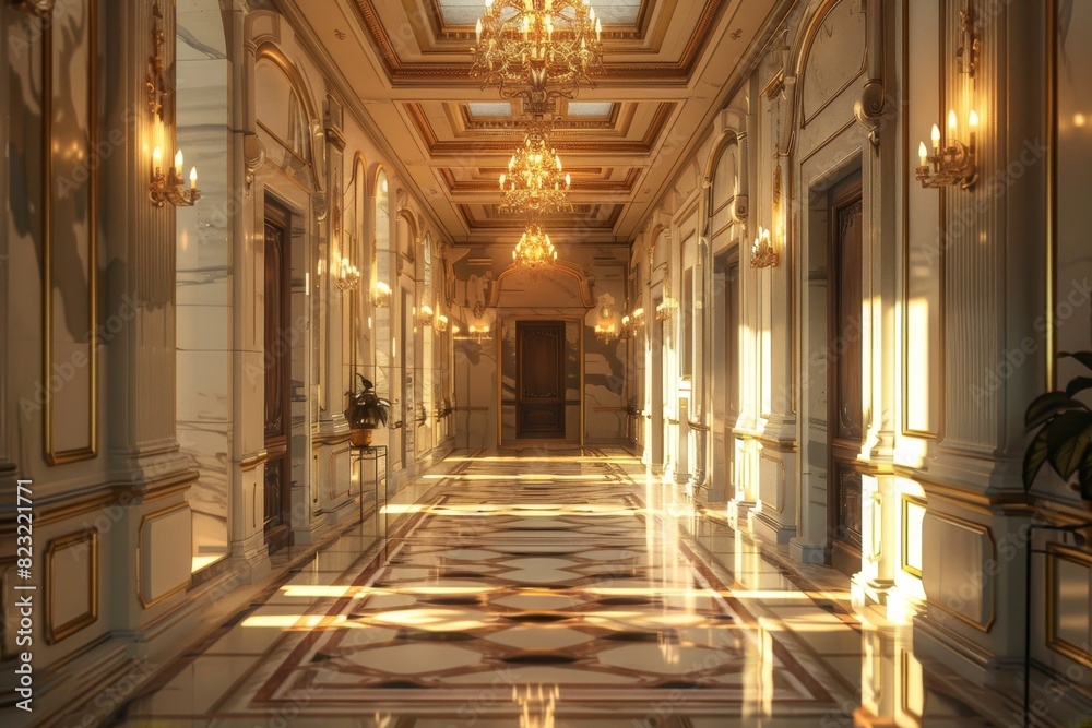 Classical Corridor Interior Classical Corridor Interior
