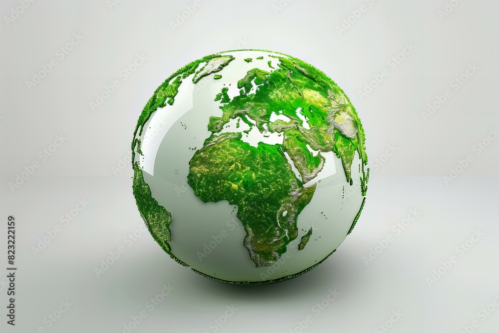 Green globe world map geography planet earth Green globe world map geography planet earth