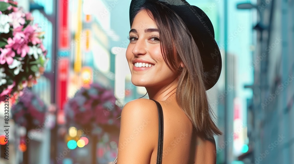 portrait of a young latin woman posing to camera portrait of a young latin woman posing to camera