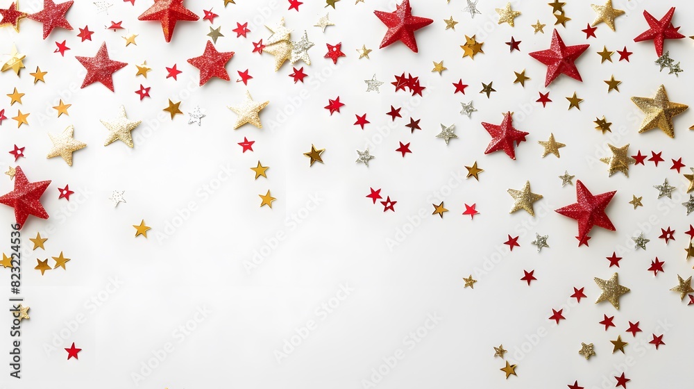 USA flag with star illustration USA flag with star illustration