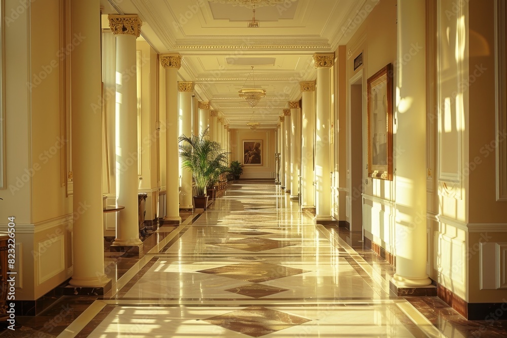 Classical Corridor Interior Classical Corridor Interior