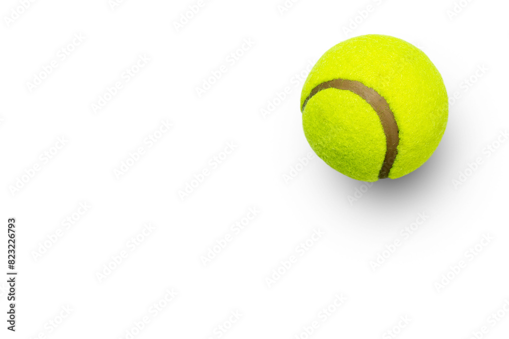 Closeup view of tennis ball