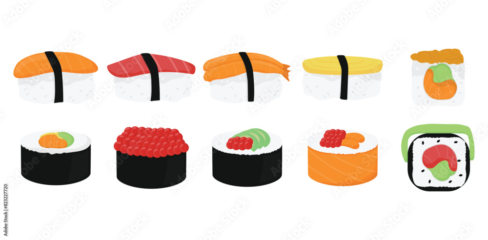 Sushi Vector Set Sushi Vector Set
