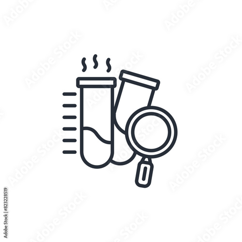 research icon. vector.Editable stroke.linear style sign for use web design,logo.Symbol illustration.
