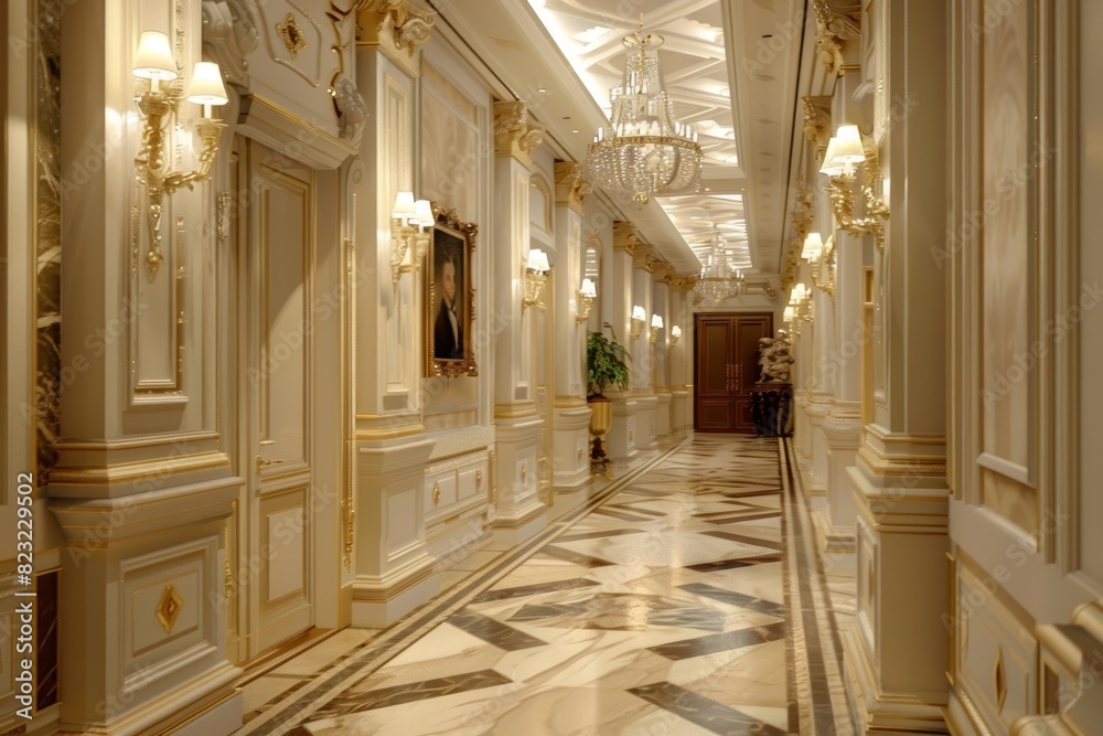 Classical Corridor Interior Classical Corridor Interior