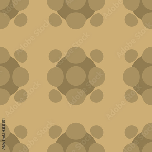 Vector seamless pattern of the shade of brown or mushroom color with geometric form, simple form to create modern looks. Design for wallpaper, backdrop, paperwrap and textiles.