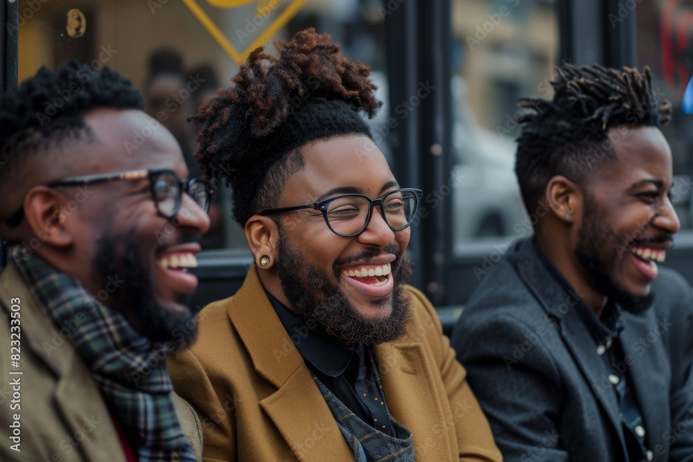 Portrait of happy multiethnic group of friends laughing and having fun together. Portrait of happy multiethnic group of friends laughing and having fun together.