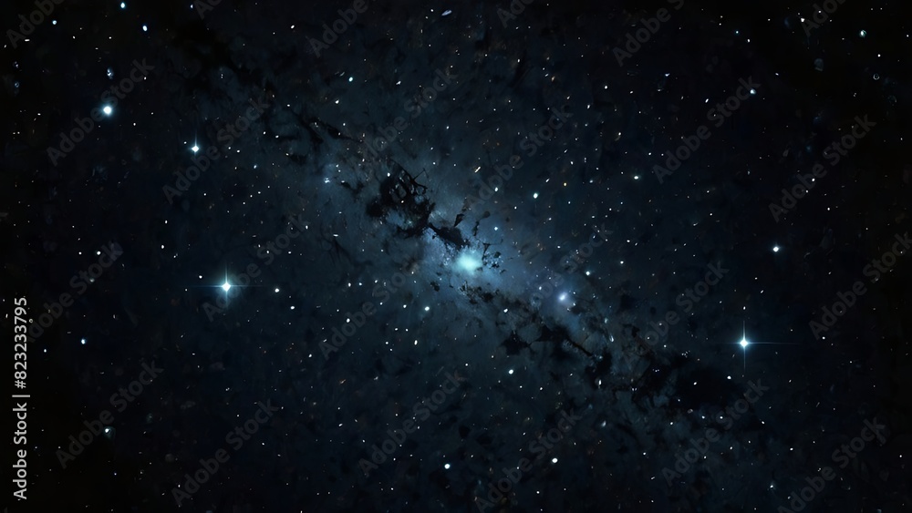 dark blue outer space with thousands of stars. dark blue outer space with thousands of stars.