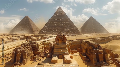 Great Sphinx's Mysteries Unveiled American Egyptologists Investigate Egypt's Iconic Monument Speculating Purpose Symbolism Age Unraveling Enigmatic History of Sphinx Connection to the Pyramids of Giza photo