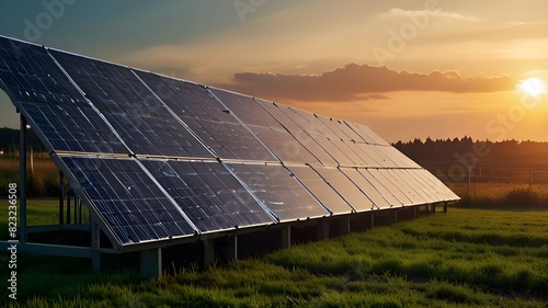 Solor Pannel, Energy, Sunlight, Electricity, Power, Black Plates, Generative AI