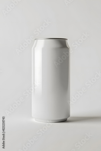 White can mockup isolated on white background