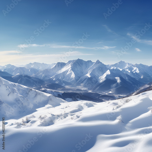 AI generated the clouds are shining over the mountains and snow covered hills Free Photo 