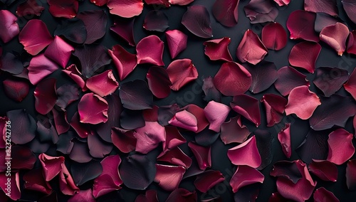 Dark Red Rose Petals Background