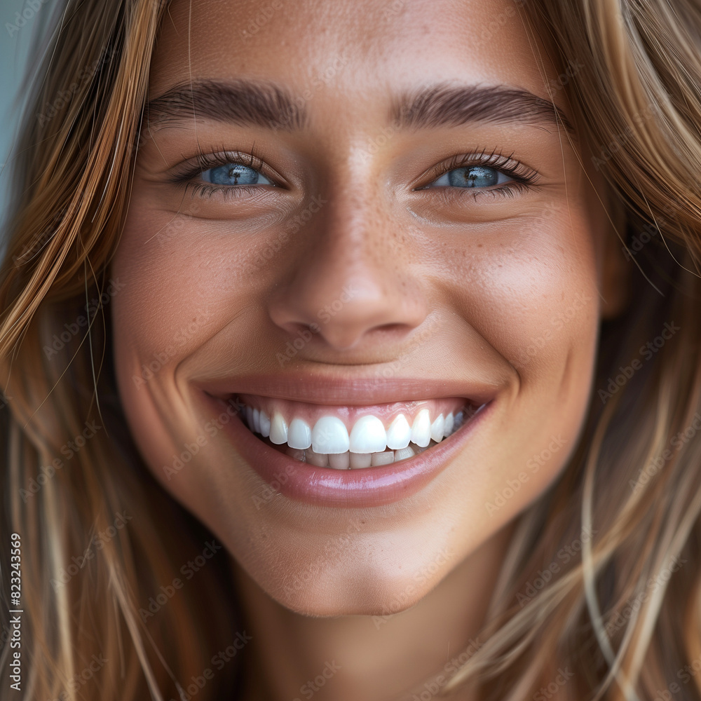 Smile young woman AI Smile young woman AI