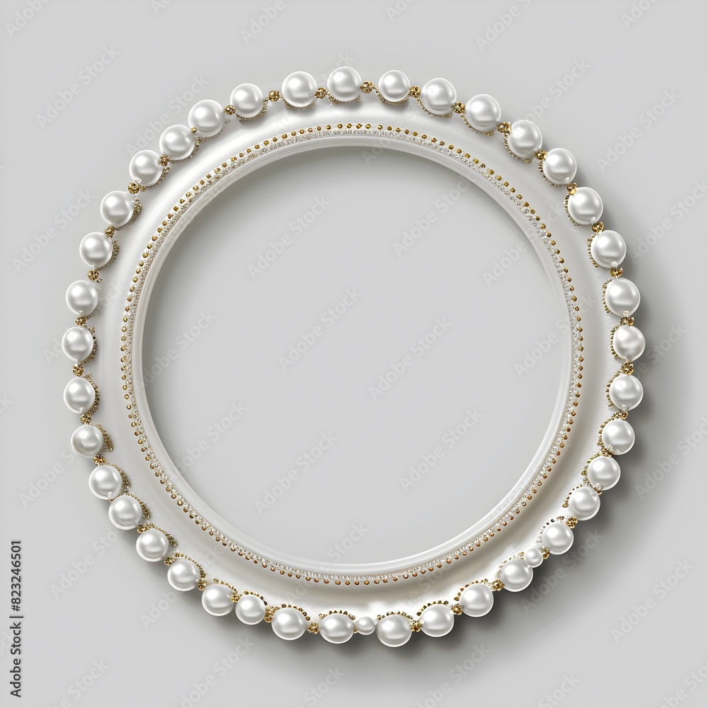 Elegant Pearl Embellished Frame for Luxurious Decor and Display Elegant Pearl Embellished Frame for Luxurious Decor and Display