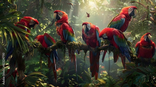 red and yellow macaw ara ararauna