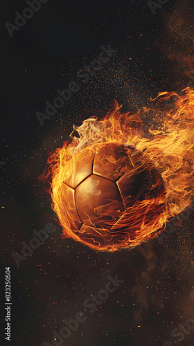 Close-up of ball on fire