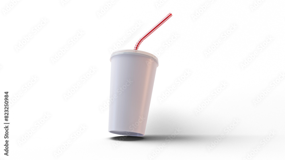 3D Soda Cup with a transparent background 3D Soda Cup with a transparent background