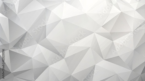 2D White polygon textured background
 photo