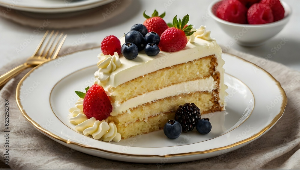 luxury plate cake with cream chantilly luxury plate cake with cream chantilly