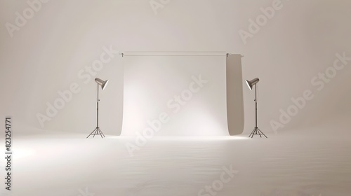 Pristine White Studio Backdrop for Versatile Product Presentations