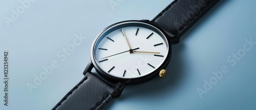 Wallpaper Mural Elegant minimalist watch on a plain background with a focus on the watch face Torontodigital.ca