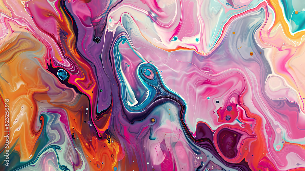 Multicolored abstract background with vibrant colors