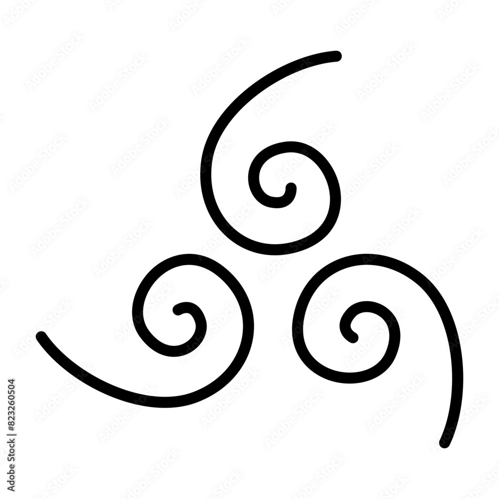 Spinning, storm icon in thin line style Vector illustration graphic design Spinning, storm icon in thin line style Vector illustration graphic design