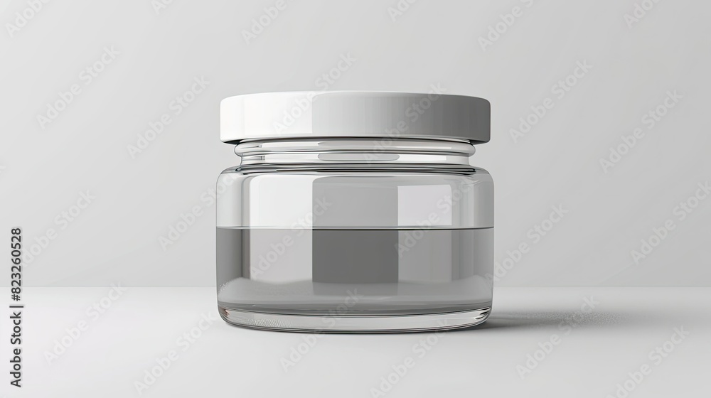 Mock up plastic jar with screw cap Packaging template Mock up plastic jar with screw cap Packaging template