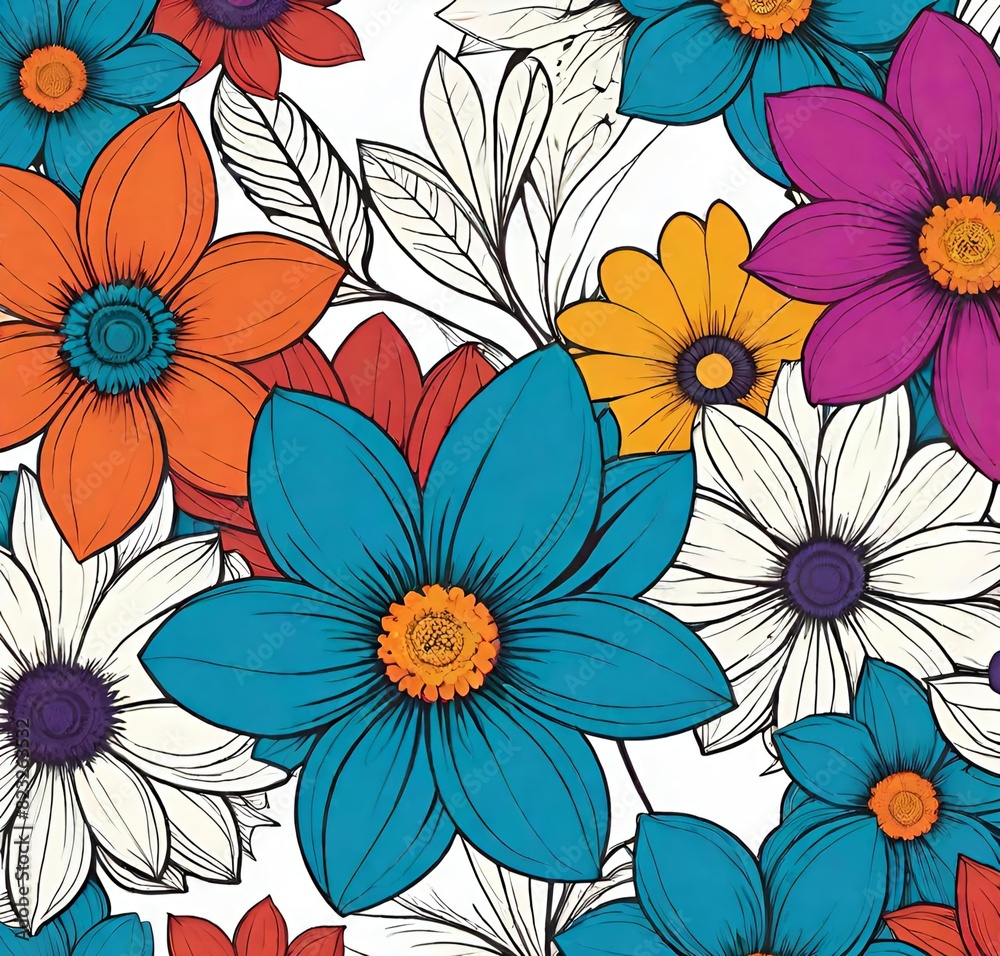 seamless floral pattern, seamless, vector, nature, illustration, design, wallpaper, spring, summer, decoration, art, flowers, plant, leaf, blossom, poppy, drawing, ornament, vintage, garden seamless floral pattern, seamless, vector, nature, illustration, design, wallpaper, spring, summer, decoration, art, flowers, plant, leaf, blossom, poppy, drawing, ornament, vintage, garden