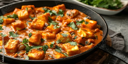 Sizzling Hot Skillet Paneer Tikka Masala. Concept Indian Cuisine, Paneer Recipes, Vegetarian Dishes, Spicy Foods, Homemade Curries