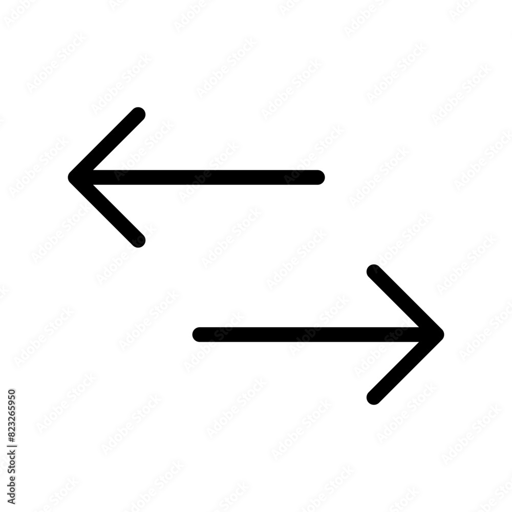 Data transfer icon in thin line style Vector illustration graphic design Data transfer icon in thin line style Vector illustration graphic design
