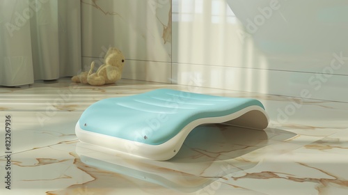 A 3D render of a baby bath kneeler photo