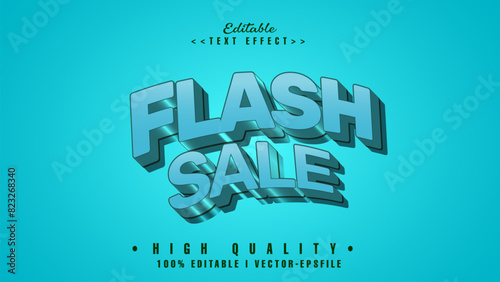 editable wavvy flash sale text effect.typhography logo photo