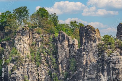 Sächsische Schweiz Deutschland Elbsandstein Barbarine Wandern Felsen Berge Natur