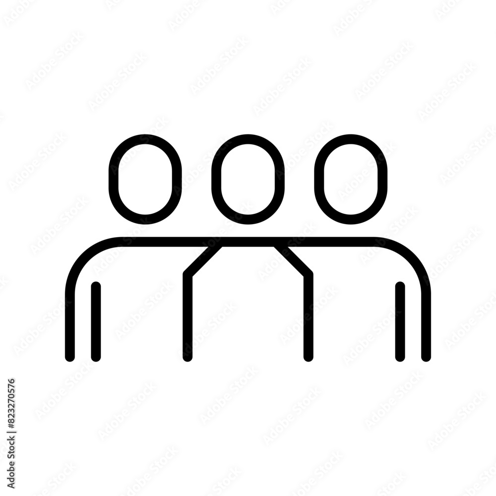 Hug icon in thin line style Vector illustration graphic design Hug icon in thin line style Vector illustration graphic design