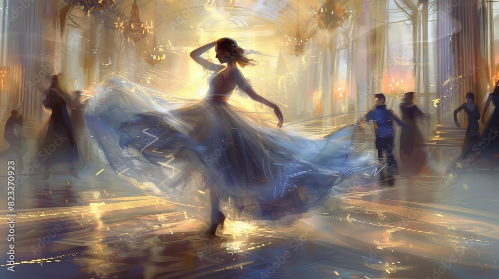 Magischer Tanz: Eleganz im Licht