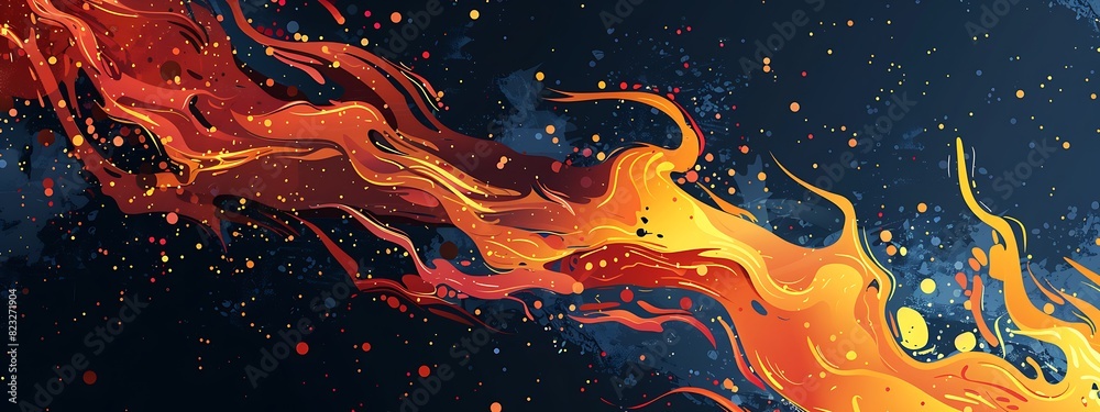 abstract background with fire flame