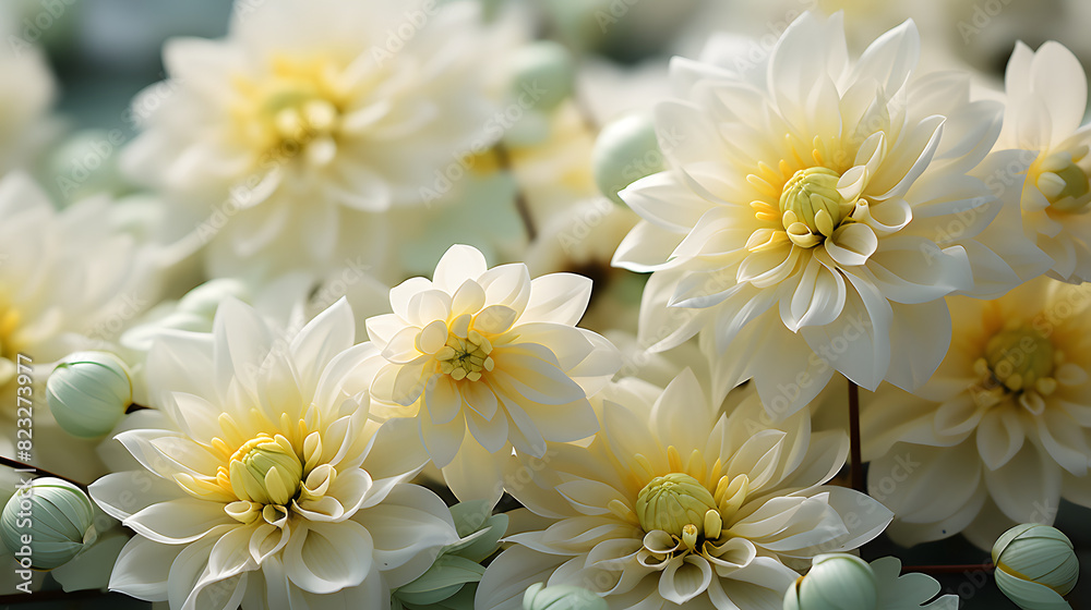 Digital soft and clear chrysanthemum plant abstract poster PPT background Digital soft and clear chrysanthemum plant abstract poster PPT background