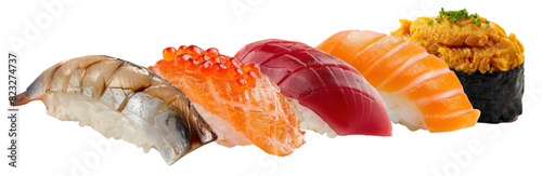 Obraz  z motywem Sushis png element set on transparent background