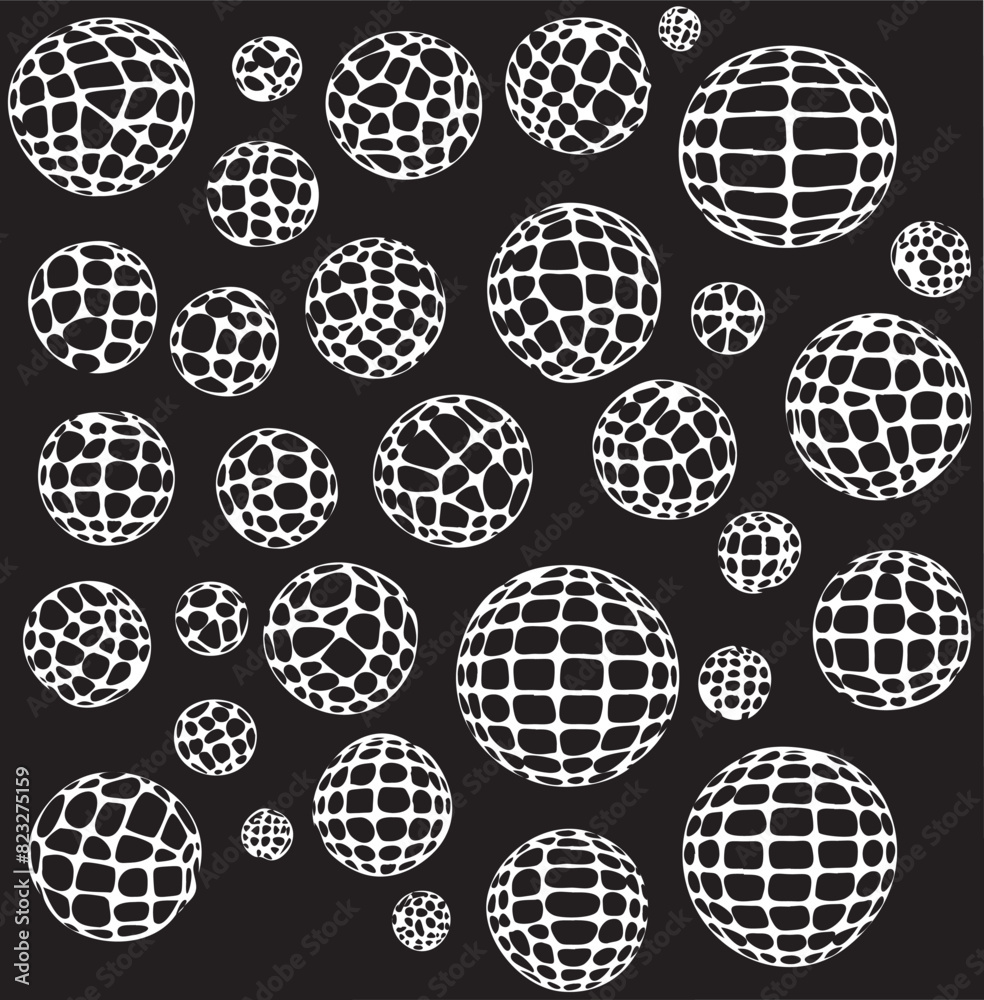 Vector illustration of a sphere shape pattern. Vector illustration of a sphere shape pattern.