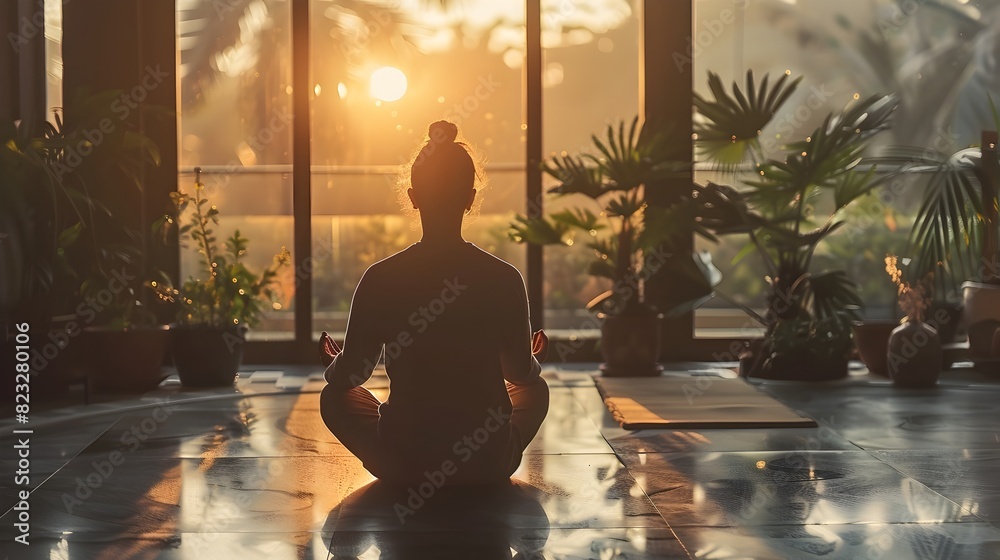 Serene Morning Ritual of a Mindful Leader Preparing for the Day Serene Morning Ritual of a Mindful Leader Preparing for the Day