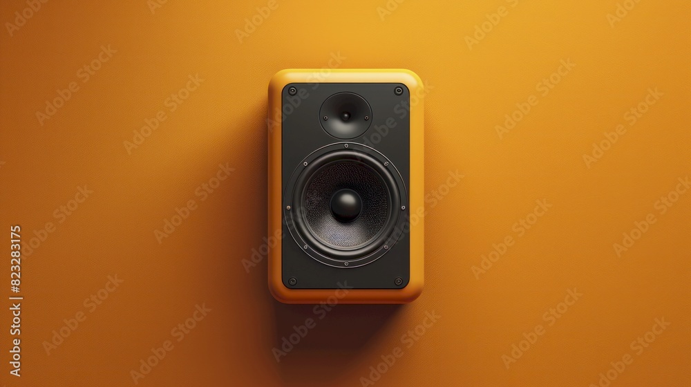 loudspeaker flat design top view communication