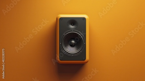 Obraz na płótnie loudspeaker flat design top view communication w salonie