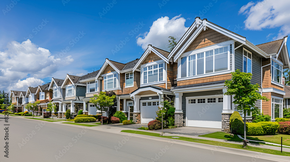 Front exterior view of large upscale house home with triple garage and columns on a secluded large, A new stone house on a white background, 3d illustratin of Great new home
Front exterior view of large upscale house home with triple garage and columns on a secluded large, A new stone house on a white background, 3d illustratin of Great new home