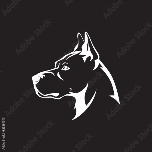 Dog Angry Vector, Cat Vector, Logo Simple Design