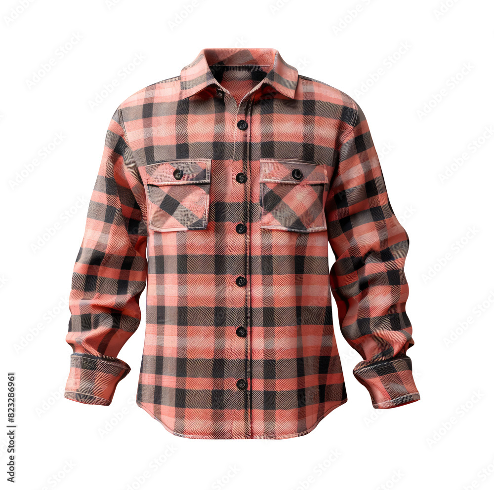 plaid shirt isolated on a transparent background plaid shirt isolated on a transparent background