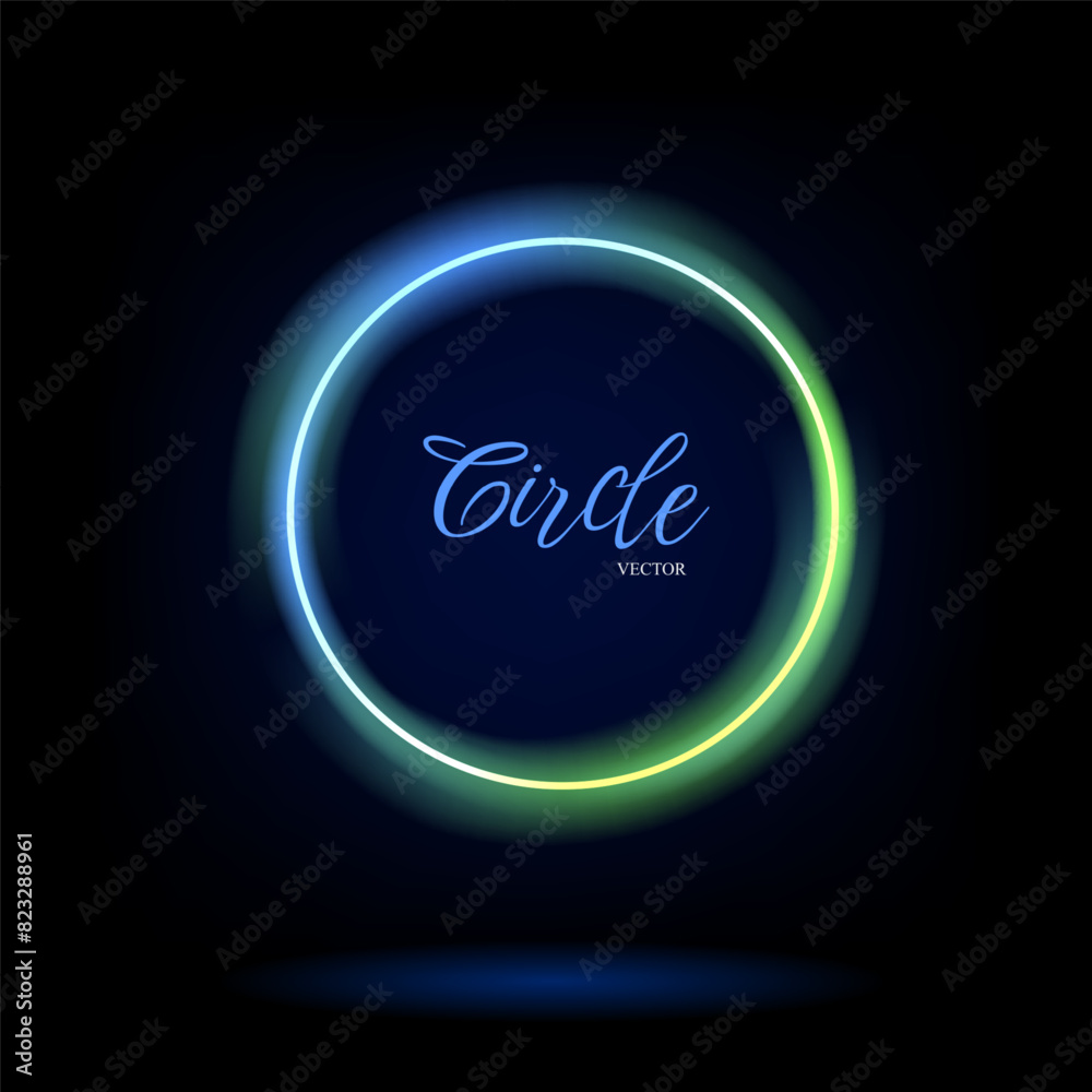 Neon swirl. Curve line light effect. Glow circles with sparkles, magic light effect. Magic circle vector. Light round frame. Rounded neon line with light effect. Energy flow tunnel. Neon swirl. Curve line light effect. Glow circles with sparkles, magic light effect. Magic circle vector. Light round frame. Rounded neon line with light effect. Energy flow tunnel.