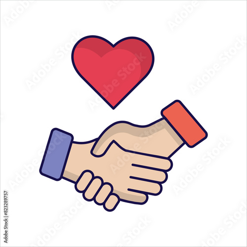 forgiveness icon with white background vector stock illustration